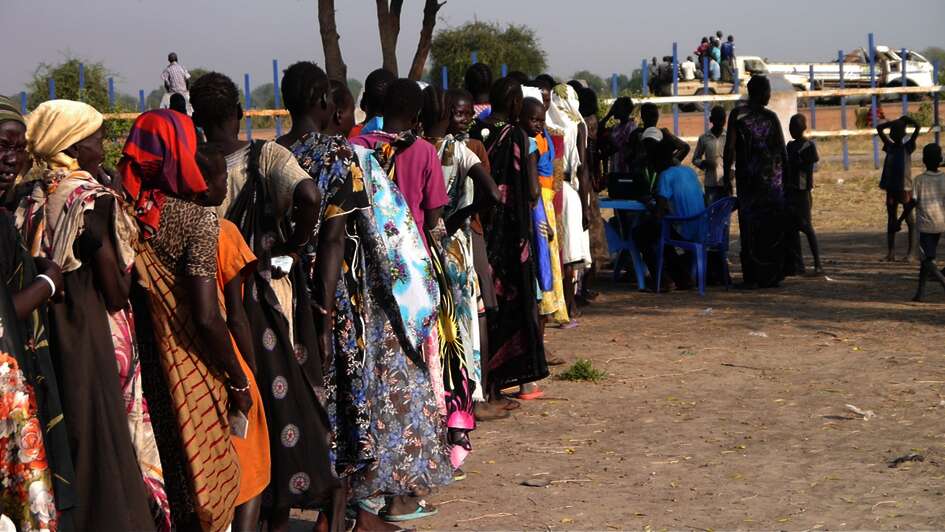 Distribution of food.