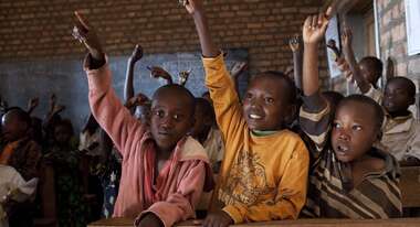 Kinder in einer Schule in Burundi