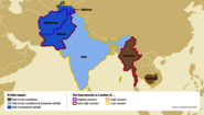 Expected impact of El Niño in South Asia and Southeast Asia Map: El Niño threatens some Asian countries with drought and floods