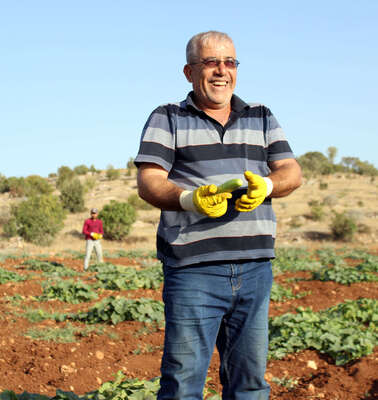 Faruk Youssef in the field. 
