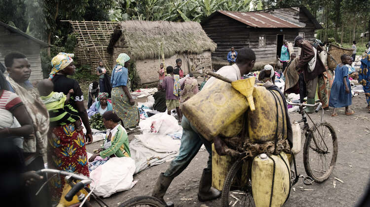 Street scene in North Kivu, DR Congo Street scene in North Kivu, DR Congo.