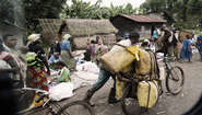 Street scene in North Kivu, DR Congo Street scene in North Kivu, DR Congo.